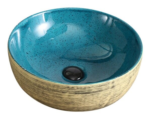 Lavoar Aplicat Luxury Line 41.5CM Elit's– Golden Turquoise HY8069D40