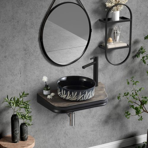 Lavoar Ceramic Premium 022 Elit's– 65.5×37×8 cm, Finisaj Lucios, Design Modern