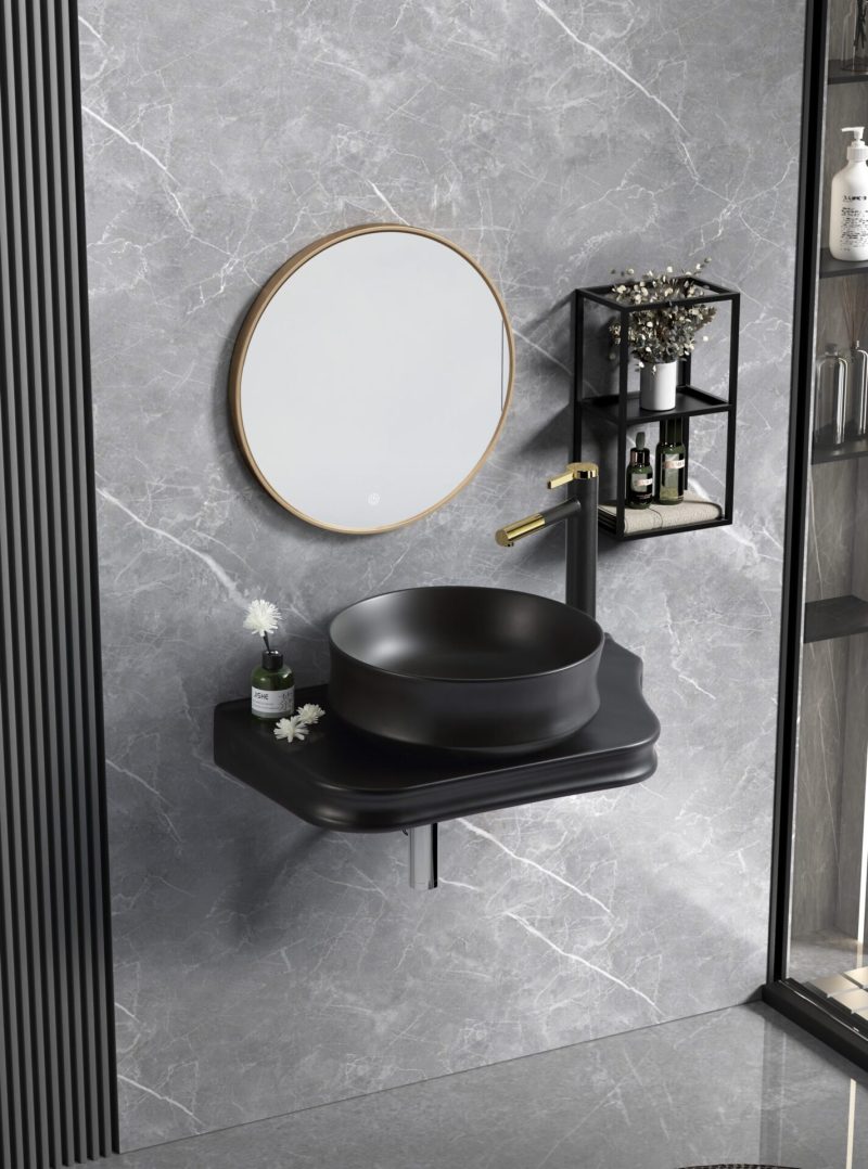 Lavoar Ceramic Premium 022-2 Elit's– 65.5×37×8 cm, Design Modern & Finisaj Lucios