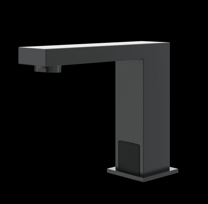 Baterie Lavoar cu Senzor 1022 Elit's– Negru Mat, Igienă Maximală și Design Modern