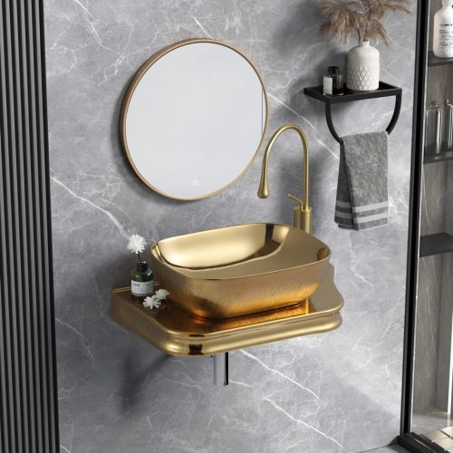 Lavoar ceramic pentru baie 65.5×37×8 cm Elit's– design compact și elegant