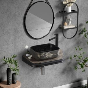 Lavoar Ceramic Premium 408B Elit's– 65.5×37×8 cm, Design Modern & Finisaj Lucios