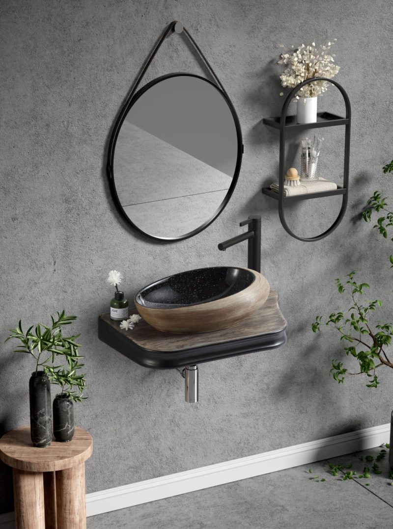 Lavoar Ceramic Premium 65.5×37×8 cm Elit's– Design Modern, Finisaj Superior – Model 8144