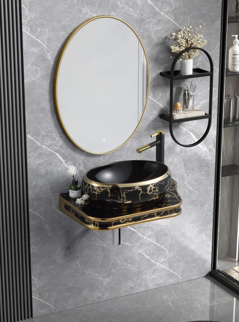Lavoar Ceramic Premium 65.5×37×8 cm Elit's– Model 854B, Design Modern & Finisaj Lucios