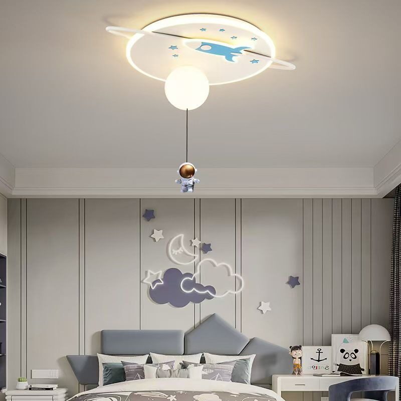 Untitled - 2025-12-05T103028.622 Lustră LED pentru Copii, Design Rachetă & Astronaut 3D Elit's, Ø550 mm, 3 Culori de Lumină