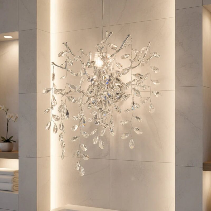 Beca_victor_A_crystal_chandelier (1) Aplică Model W33020-2L – Textură Cristal & Metal, 2 x E14, Argintiu