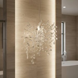 Beca_victor_A_crystal_chandelier Aplică Model W33020-2L – Textură Cristal & Metal, 2 x E14, Argintiu