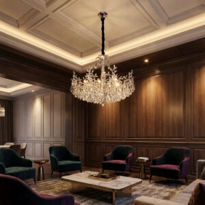 Beca_victor_Crystal_chandelier_m (2) Candelabru Model 1117-600 – Textură Cristal & Metal, 8 x E14, Argintiu