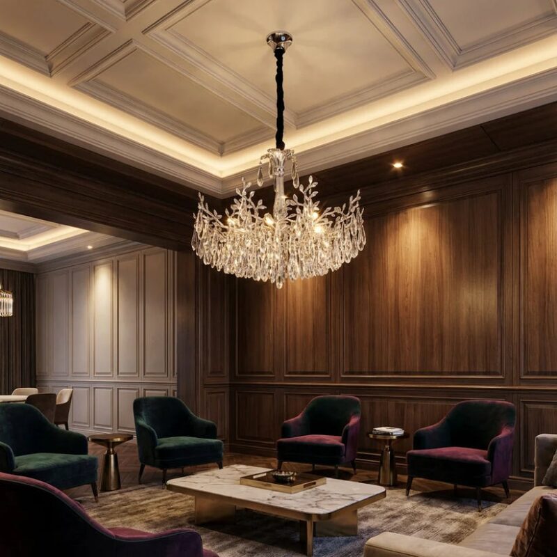 Beca_victor_Crystal_chandelier_m (2) Candelabru Model 1117-600 – Textură Cristal & Metal, 8 x E14, Argintiu