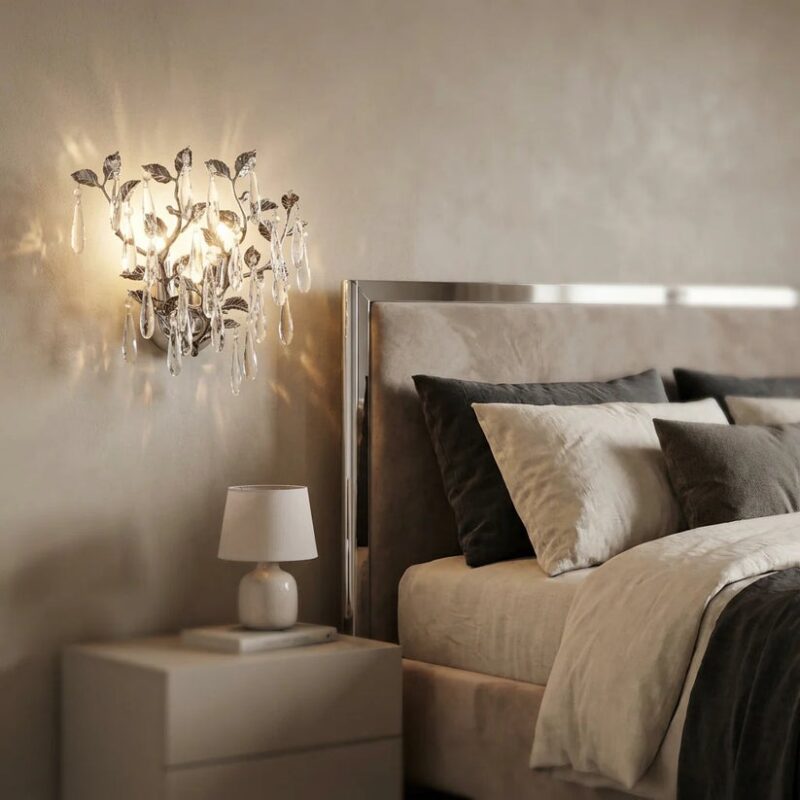 Beca_victor_Decorative_crystal_w Aplică Model W33121/2 – Eleganță Compactă cu Accente de Cristal