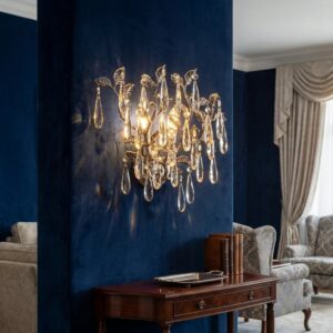 Beca_victor_Luxury_crystal_wall Aplică Model W33121/2 – Eleganță Compactă cu Accente de Cristal