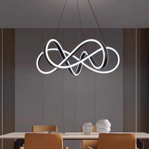 Lustră LED Model G4129-BK cu Telecomandă – Putere 232W, Dimabilă