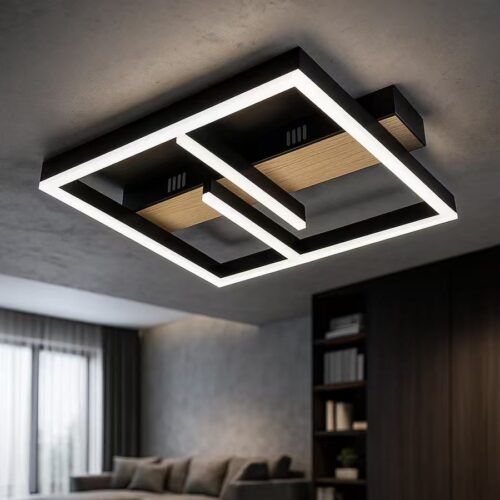 Lustră LED Model G4218 cu Telecomandă – Design Modern, Putere 80W