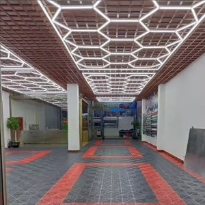 download (10) Panou LED HoneyComb, 14 Hexagoane, Lumină Rece 6500K, 672W