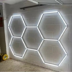 download (6) Panou LED HoneyComb, 5 Hexagoane, Lumină Rece 6500K, 192W