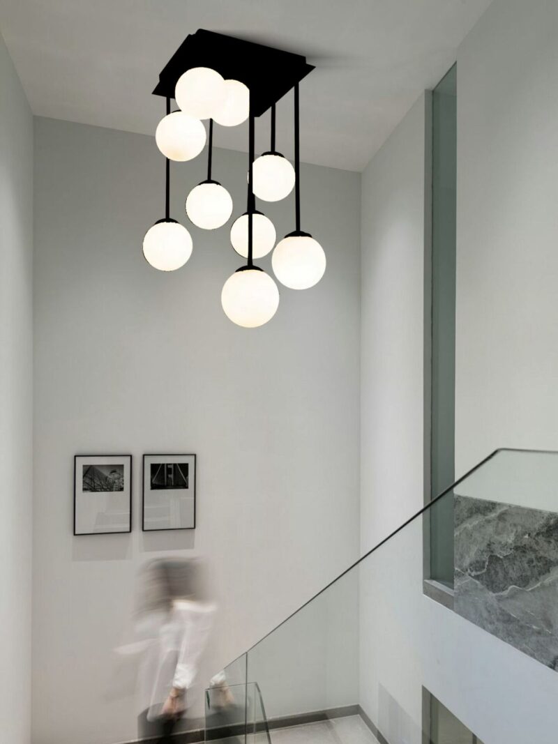 Lustră Model CD 509-9 BK – Design Modern, 9 x G9