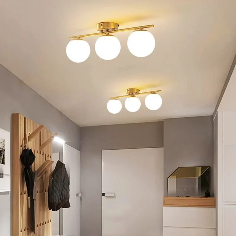 Lustră Model 6073-3 – cu Abajururi, 3 x E27, Auriu