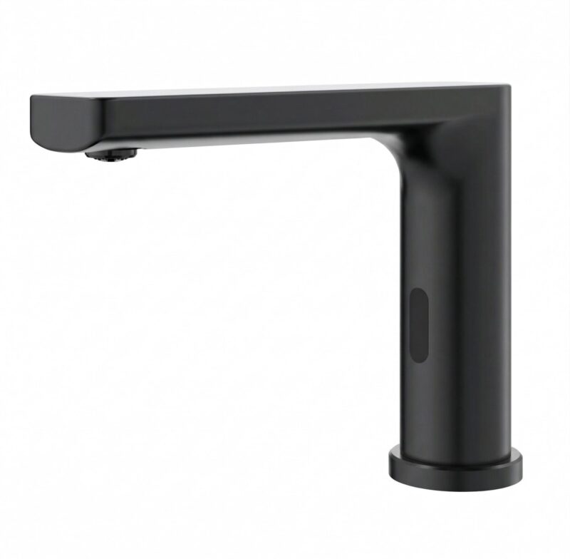 Baterie Lavoar cu Senzor 1201G Elit's – Negru Mat, Activare Automată, Design Premium
