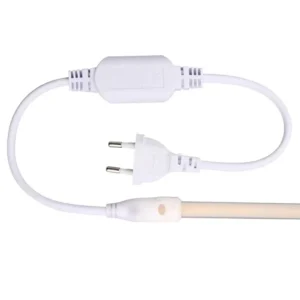 Bandă LED COB Profesională 20 m, 280 LED/m, 220V, IP65, Lumină Rece 6500K, Alimentator Inclus