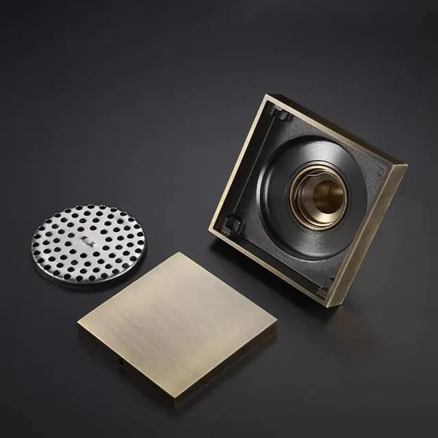 Sifon pardoseala sistem antimiros Es, Alama Elit's 100 mm , Bronz Antichizat