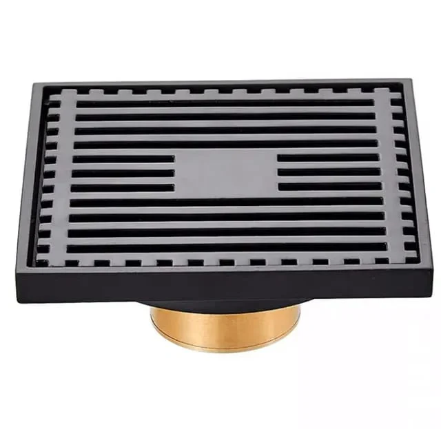 Sifon pardoseala sistem antimiros Es, Alama Elit's 100 mm , Negru Mat tip Rigola