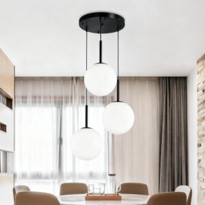 Lustră Model MX 159-3 BK – Design Modern, 3 x E27
