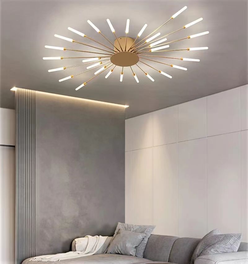 Lustră LED Model G4003-28 GD cu Telecomandă – Design Elegant, 112W