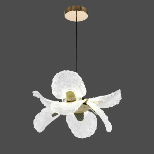 Pendul LED Model R9187-4 – cu Telecomandă, 164W, Gri