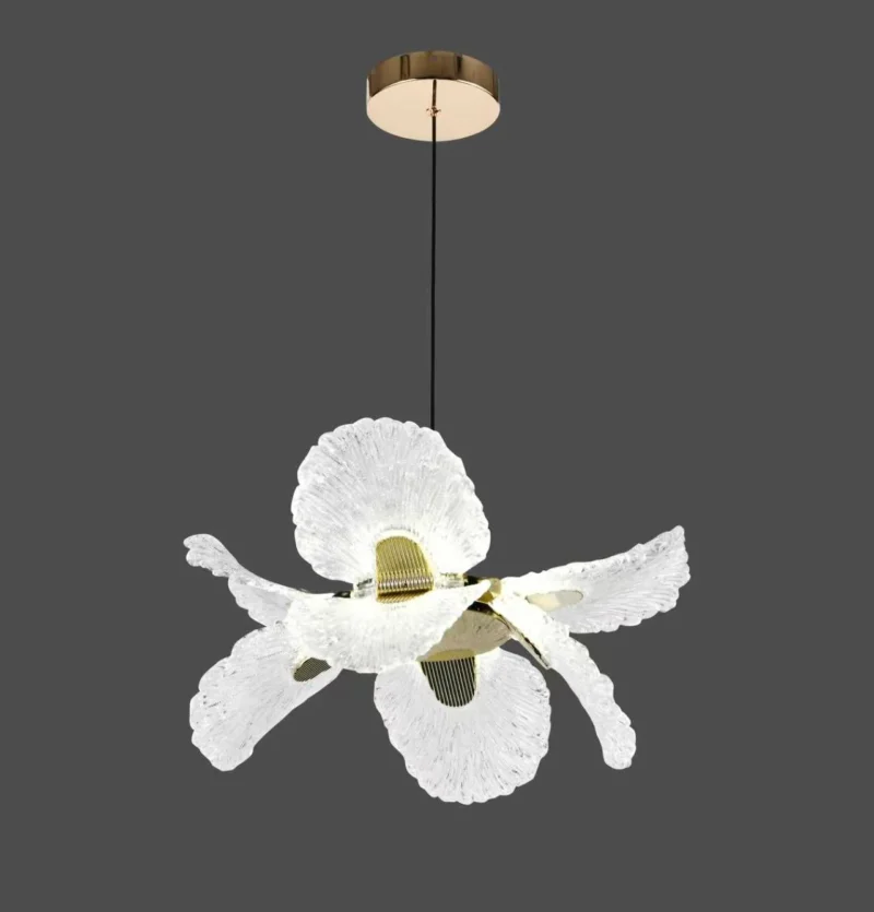 Pendul LED Model R9187-4 – cu Telecomandă, 164W, Gri