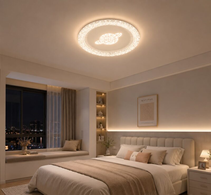 1338b51d-c9c9-49c3-a1a1-e987f7d842f2 Lustră LED Model 5399-300 – cu Telecomandă, 52W