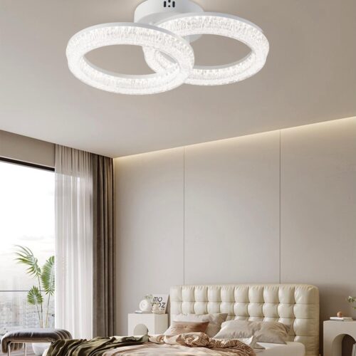 Lustră LED Model K2536-1+1 – cu Telecomandă, 80W