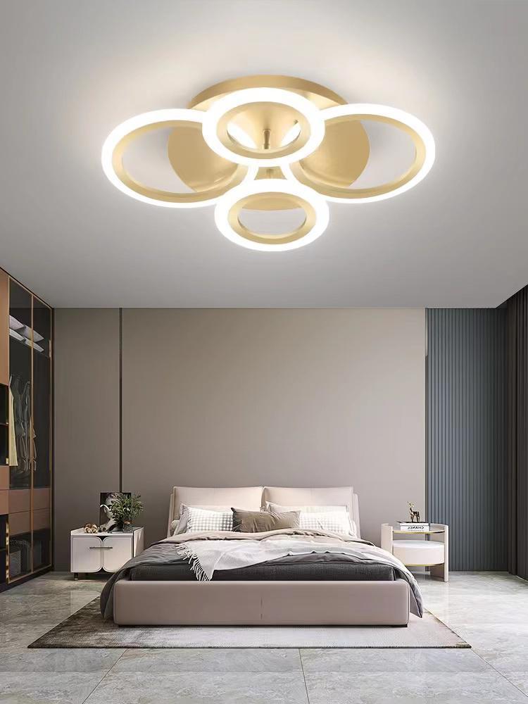 Lustră LED Model 3862-2+2 GD – cu Telecomandă, 84W