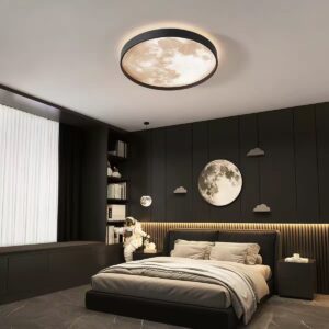 Lustră LED Model G1300-300 Moon – 36W, Design Modern