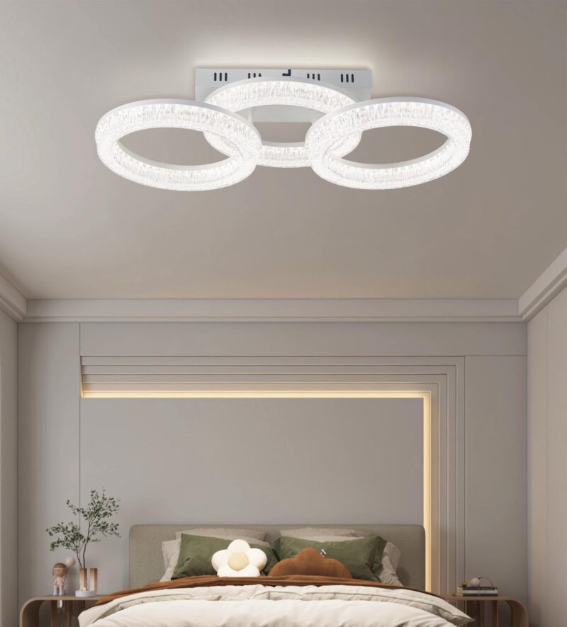 Lustră LED Model K2536-3 – cu Telecomandă, 120W