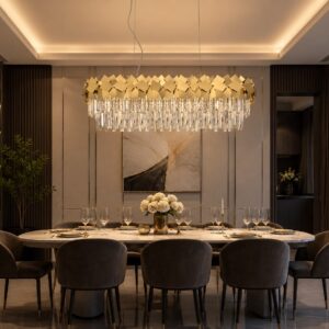 Candelabru Model SE-W9026-800×300 – Cristal, 14 x E14