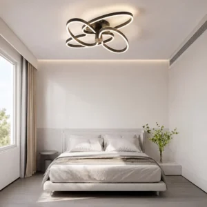 Lustră LED Model T9874 BK – 288W, Telecomandă, 3 Tipuri de Lumină, Intensitate Reglabilă