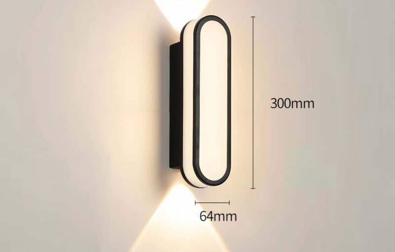 Aplică LED Exterior Model 0241-300A BK – IP65, 10W, Lumină Caldă 3000K