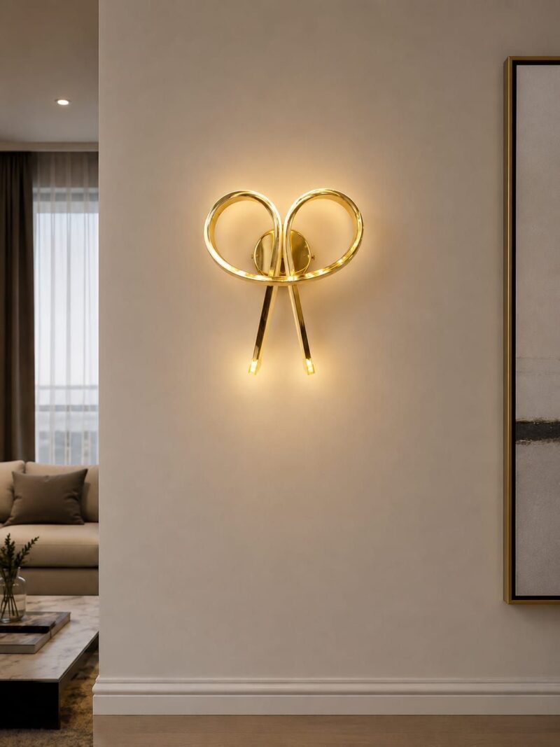 Aplică LED RFAN Model B811G, 3 Tipuri de Lumină, 34W, Auriu