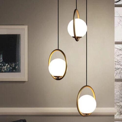 produs-1786553322357 Lustră Suspendată cu 3 Globuri și Inel Auriu – TT 1001-3
