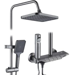 Coloană Duș 4 Funcții, Gri/Negru – XH8111