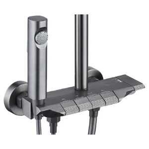 Coloană Duș 4 Funcții, Gri/Negru – XH8111