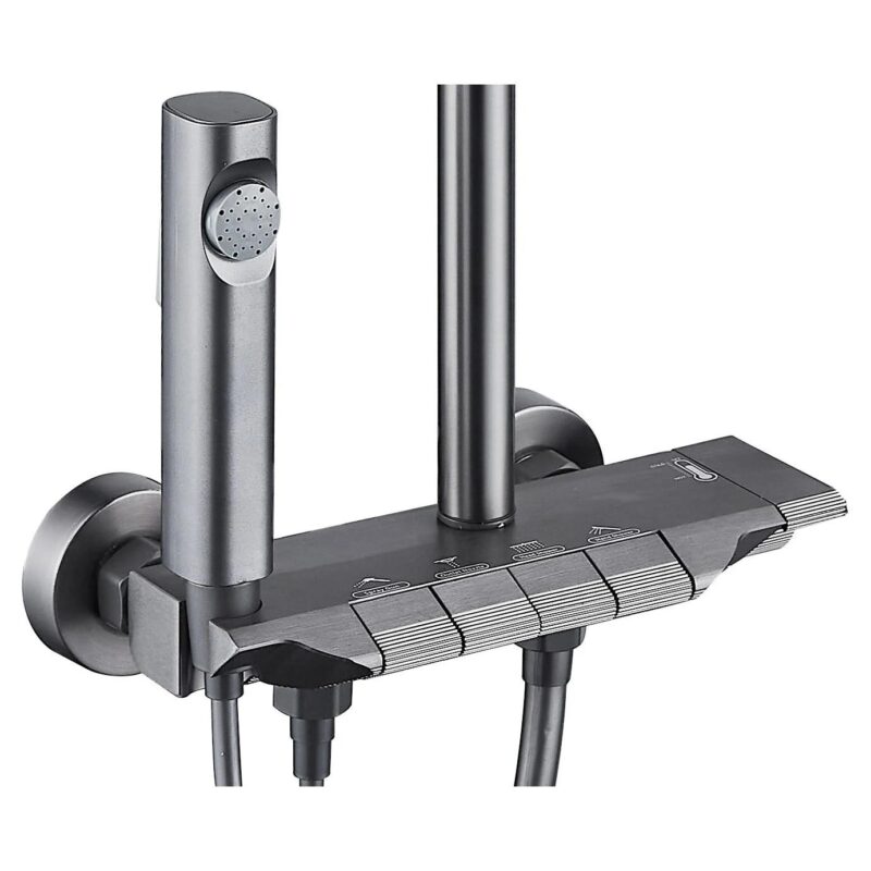 Coloană Duș 4 Funcții, Gri/Negru – XH8111
