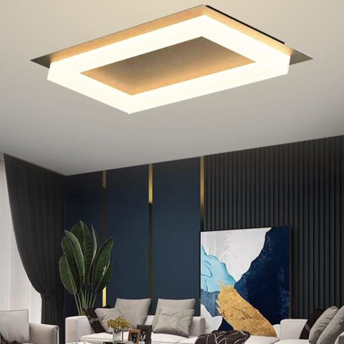 Lustră LED cu Telecomandă Gold 700×350mm
