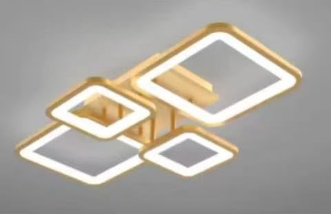 produs-1790216696086 Lustră LED cu Telecomandă, Gold – D131/4GD