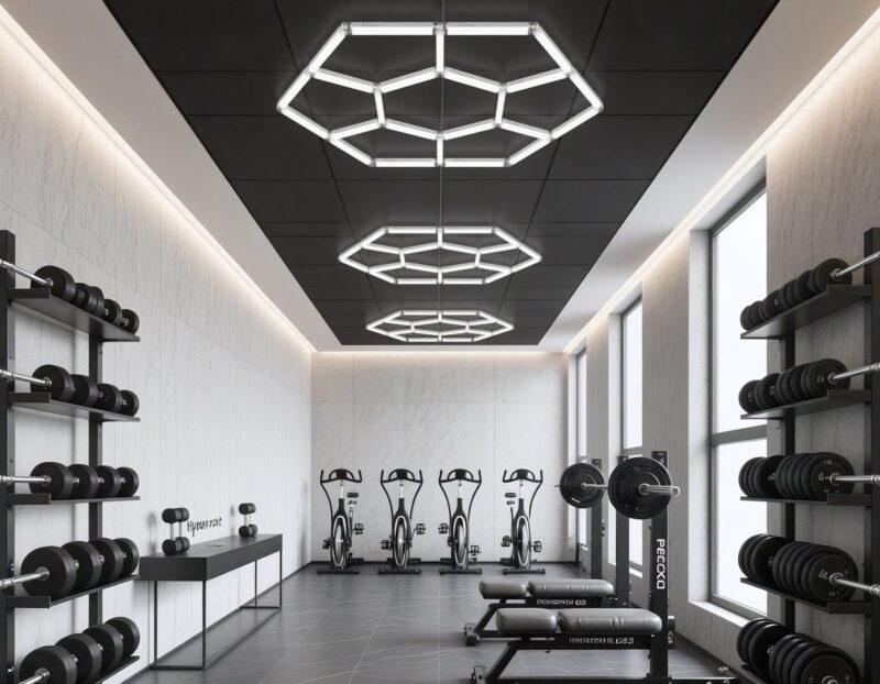 produs-1790217297872 Lustră LED Hexagonală 90W
