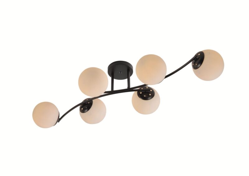 produs-1790218349223 Lustră cu 6 globuri opale, negru mat
