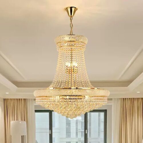 Candelabru Cristal Gold 300mm