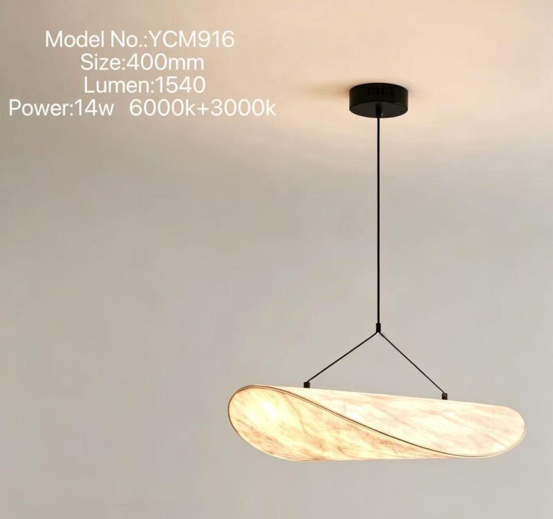 produs-1790576778810 Lustră LED Suspendată YCM916 – Design Marmură 400mm