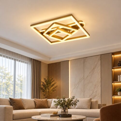 produs-1793168073872 Lustră LED cu Telecomandă Gold 240W
