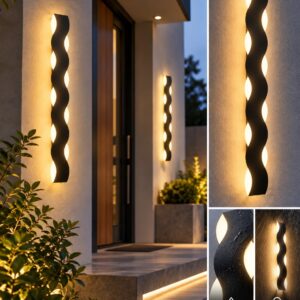 produs-1793168440939 Aplică LED Exterior cu Design Ondulat – 60cm, 18W, 3000K